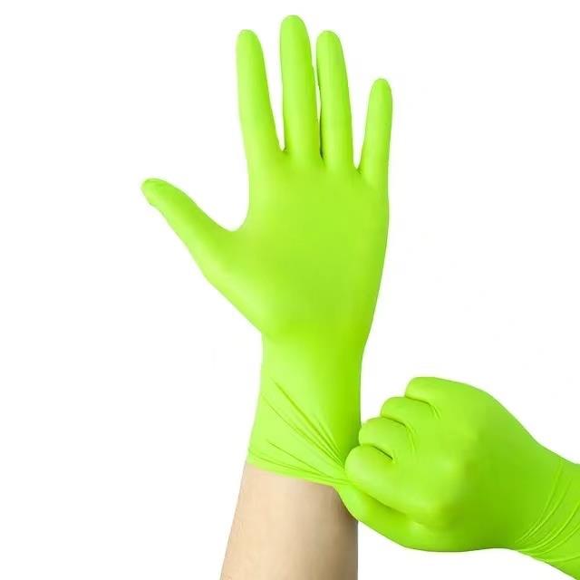 100% Nitrile Examination Gloves, White Color, 240mm 4.0 gram(M).jpg